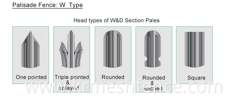 PVC palisade garden fence/vinyl lawn edging palisade fence